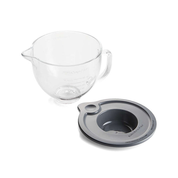 KitchenAid KSM5GB 5 Qt. Glass Mixing Bowl with Handle and Lid for Stand  Mixers