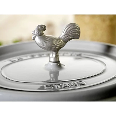 Staub- Rooster Animal Knob