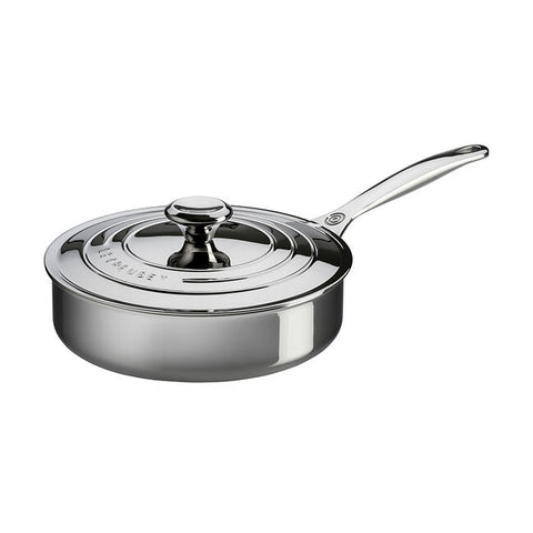 Le Creuset - 3 Qt Stainless Steel  Sauté Pan with Lid