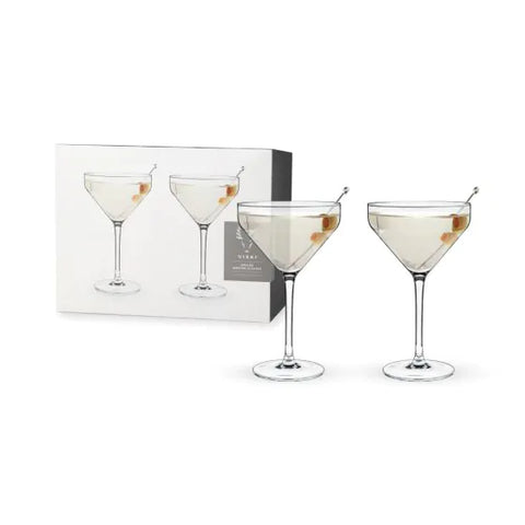 Viski Angled Martini Glasses (Set of 2)