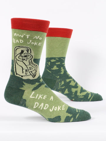 Blue Q Men's Crew Socks - Dad Joke