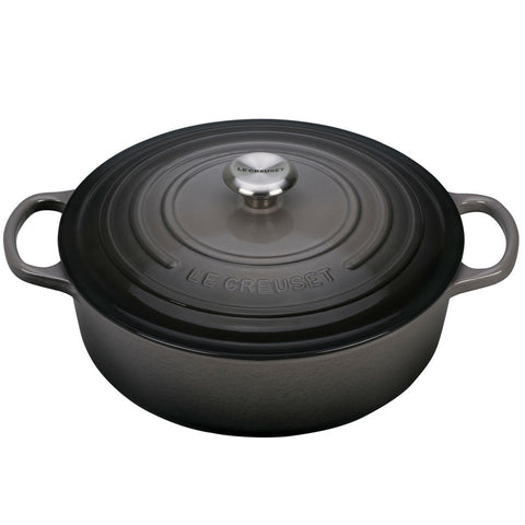 Le Creuset Wide 6.75 Qt Round Oven - Oyster (PROMO)