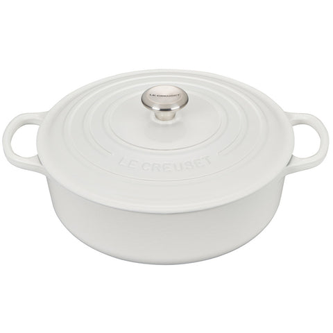 Le Creuset Wide 6.75 Qt Round Oven - White (PROMO)