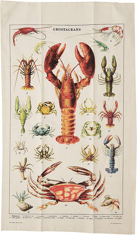 Cavallini & Co. Tea Towel - Crustaceans