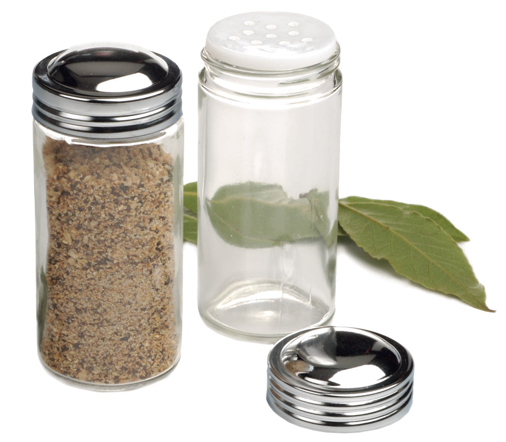 RSVP Endurance® Large Square Glass Spice Bottles – Clear - Spoons