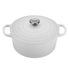 Le Creuset 3.5-Quart Signature Cast Iron Round Dutch Oven - White