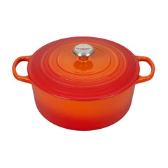 Le Creuset Enameled Cast Iron Signature Round Dutch Oven, 7.25 qt., Flame