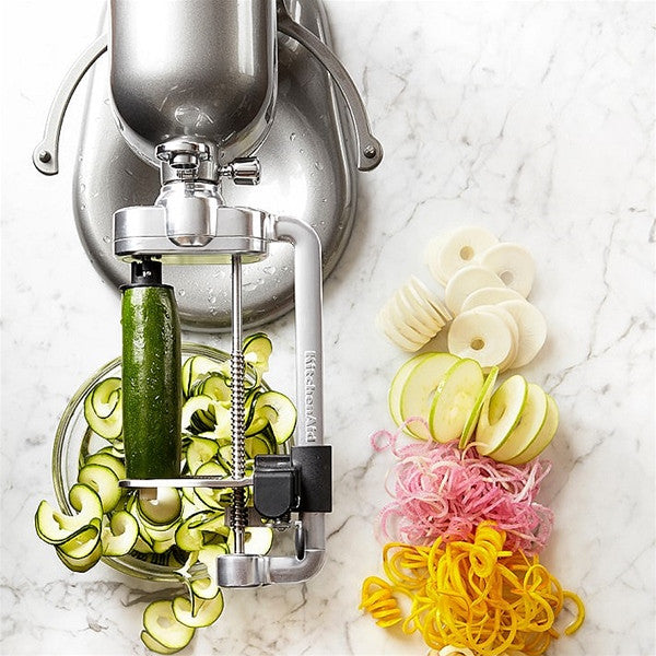 Bestand Spiralizer Attachment (7 Blades) Compatible with KitchenAid Stand  Mixer, Comes with Peel, Core and Slice, Vegetable Slicer (Not KitchenAid  Brand Spiralizer) 
